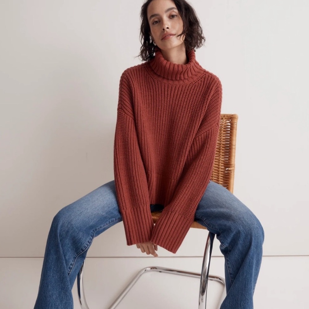 Madewell Wide Rib Turtleneck Sweater